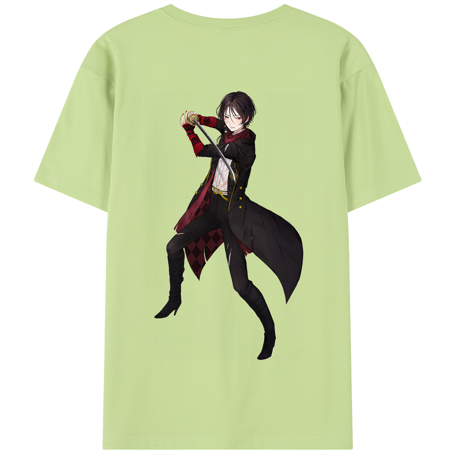 （画像用） 刀剣乱舞 Touken Ranbu 綿100％半袖Tシャツ（背面プリント）